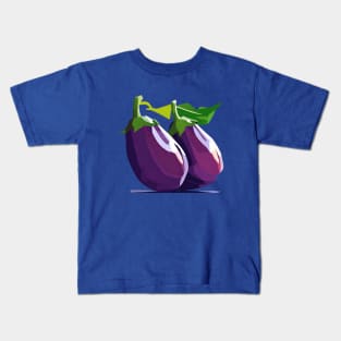 Eggplant Wpap Pop Art Kids T-Shirt